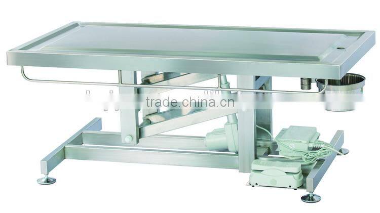Super quality stylish hot sale steel vet surgery table