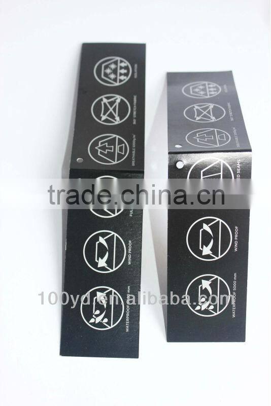 2014 Custom Black Garment Hang Paper Tag