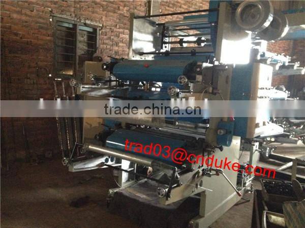 Factory Direct High Quality Automatic Two Colors Paper Roll To Roll Flexo Printing Machine / Flexo Printing Machine