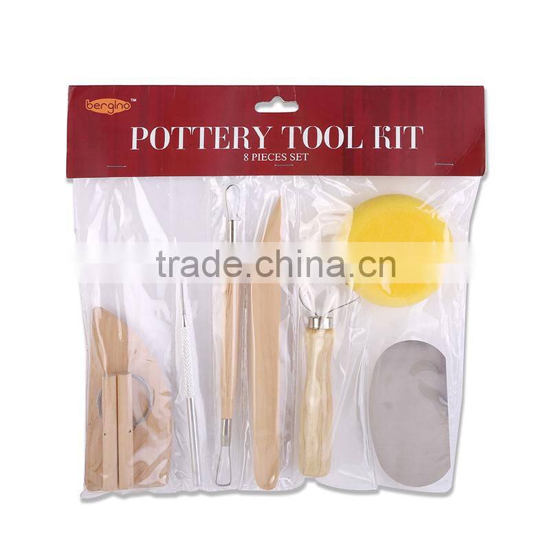 8 Piece Pottery and Sculpting Art Tool Set