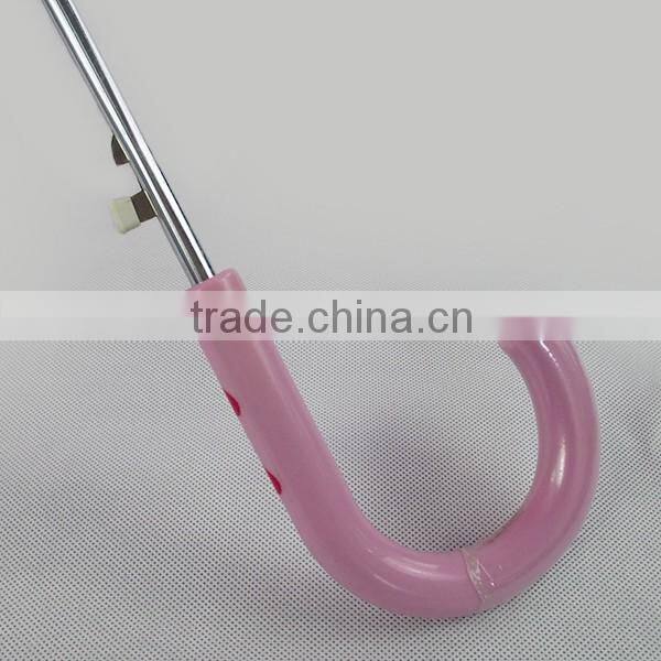 2016 cheap promotional pink polyester kids umbrella for girls