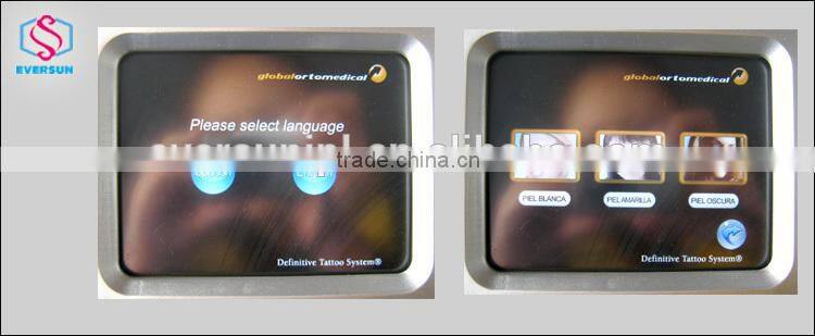 Hotest Ruby Q-switch laser tattoo & eyebrow removal machine EVERSUN XP407