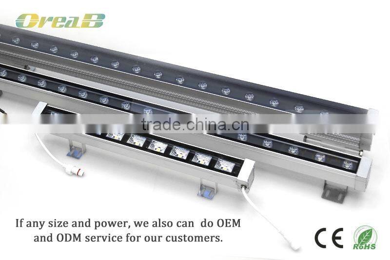Outdoor epistar 110lm/w wireless dmx led wall washer light