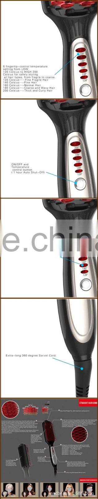 New design electric hair curling brush hair comb