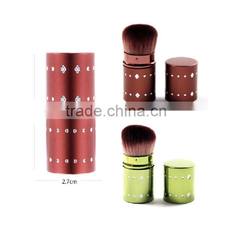 Nylon Metal Portable Flat Foundation Brush Blush Brush