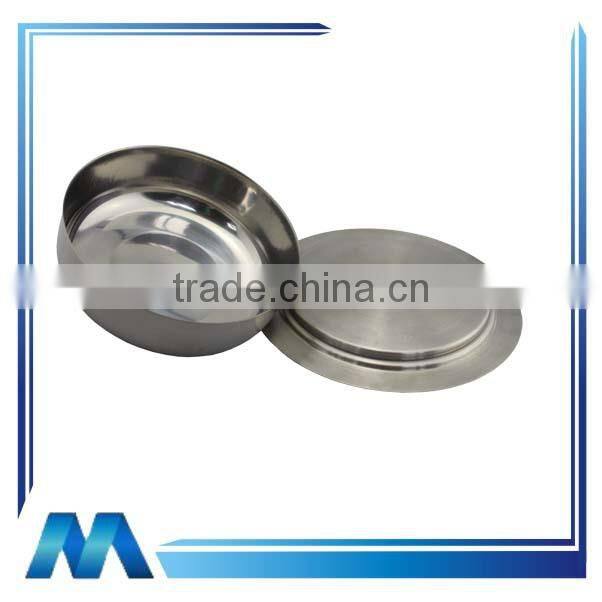 round stainless steel unique butter dish