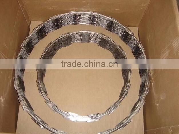 hot dipped galvanized concertina razorbarbed wire