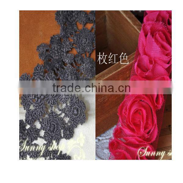 Crosses design Embroidery Lace