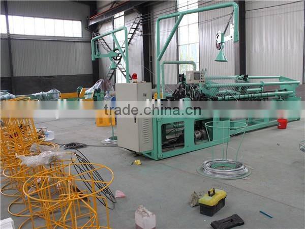 Plastic coated chain link mesh machine