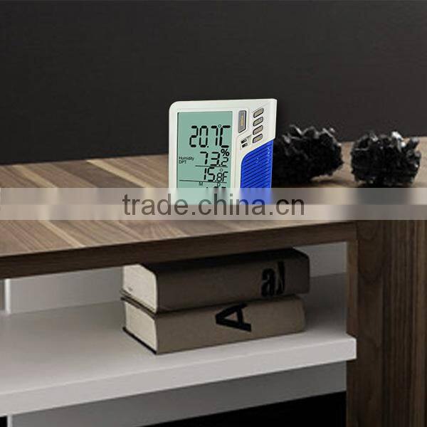 Wallmount / Desktop Temperature Humidity RH Datalogger Monitor Calendar Clock Dew Point Wet Bulb + 32000 Memory Taiwan Made