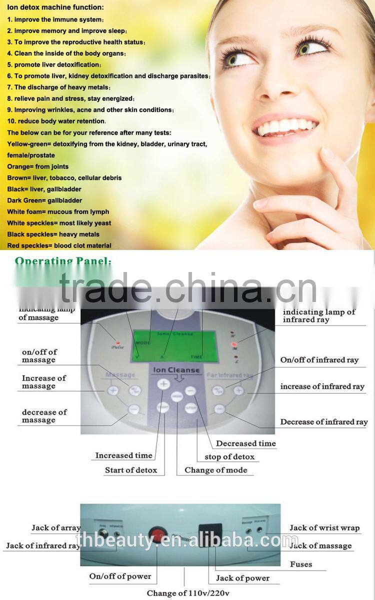 Detox Machine Foot Spa Machine Ion Cleanse Foot Spa massager ionic detox foot spa with belt