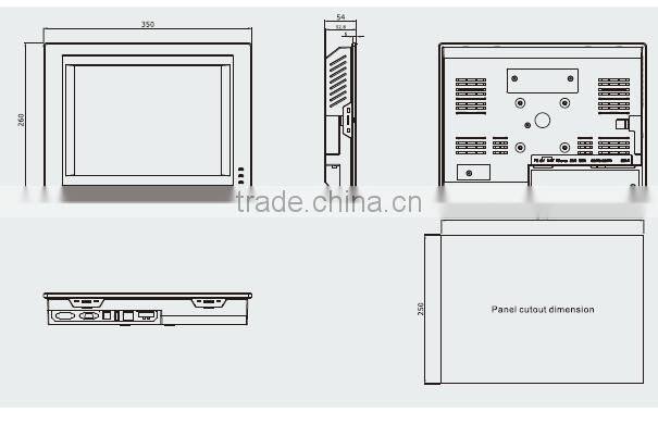 MT4620TE 12.1" TFT 800X600 pixels LED USB SALVE/Serial port/Ethernet port hmi touch screen panel HMI