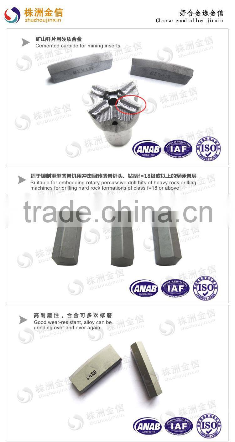 Tungsten Carbide Blades Tips For Cutting With Size Can Be Customized