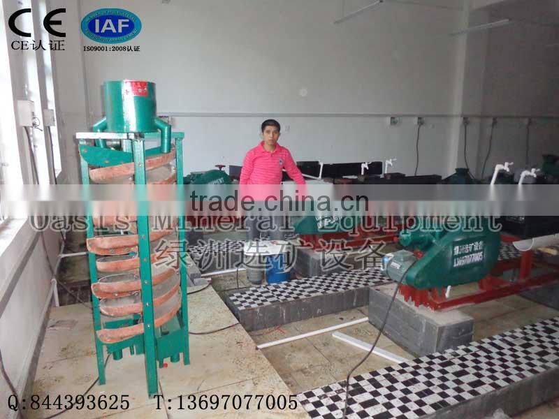 Cheapest laboratory spiral gravity separator,gold recover,small size Separator spiral chute