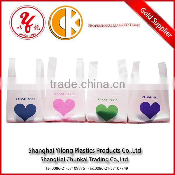 customized clear t-shirt packaging plastic bag