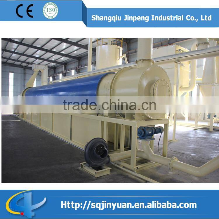 Crude carbon black to refined carbon black recycling machine with saving energy