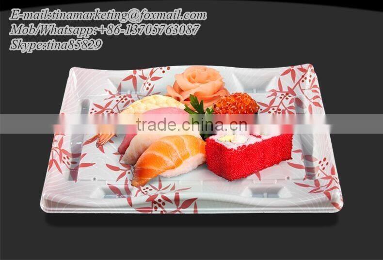 Eco-Friendly Feature Plastic Material Food Sushi Packaging Box,Plastic Sushi Container,Plastic Sushi Take Away Display Tray