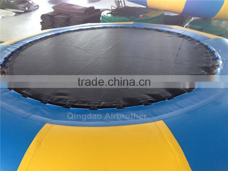 Factory Custom Water Paly Equipment Inflatable Air Bouncer Water Trampoline Jumping Bed