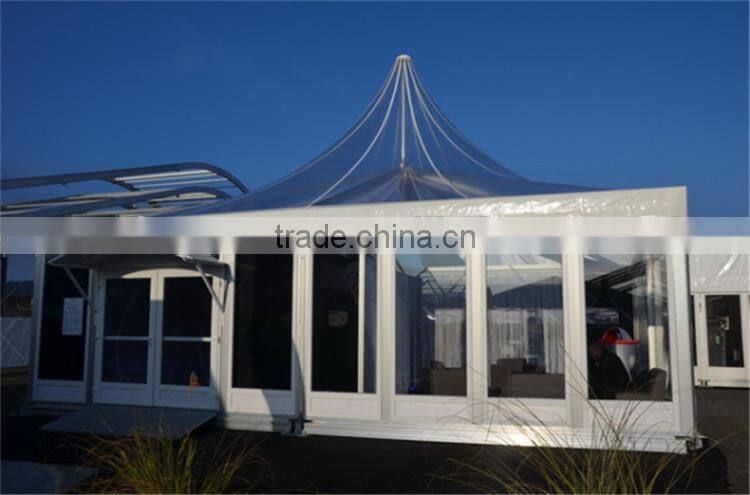 Best quality pagoda clear roof tent for wedding reception marquee