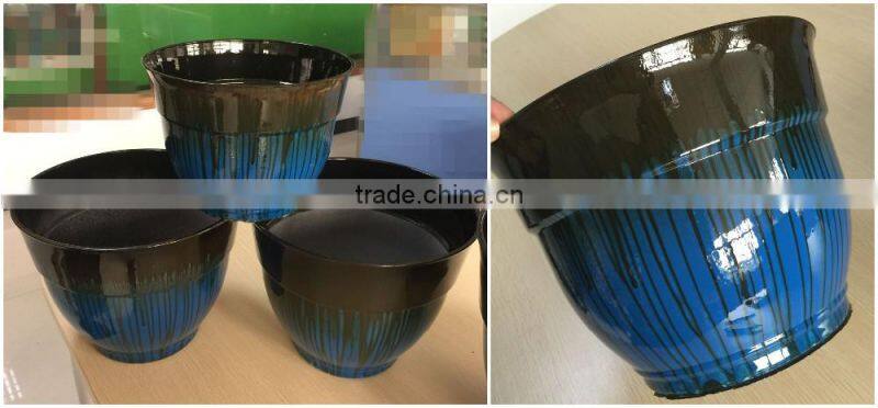 20" Floral fluted plantercheap plastic flower pots wholesale,western style flowerpots