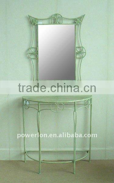 2011 New metal wall mirror frame with table