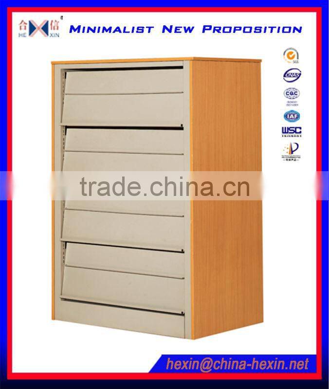 New style steel book rack, commercial library furniture,steel library bookshelf design