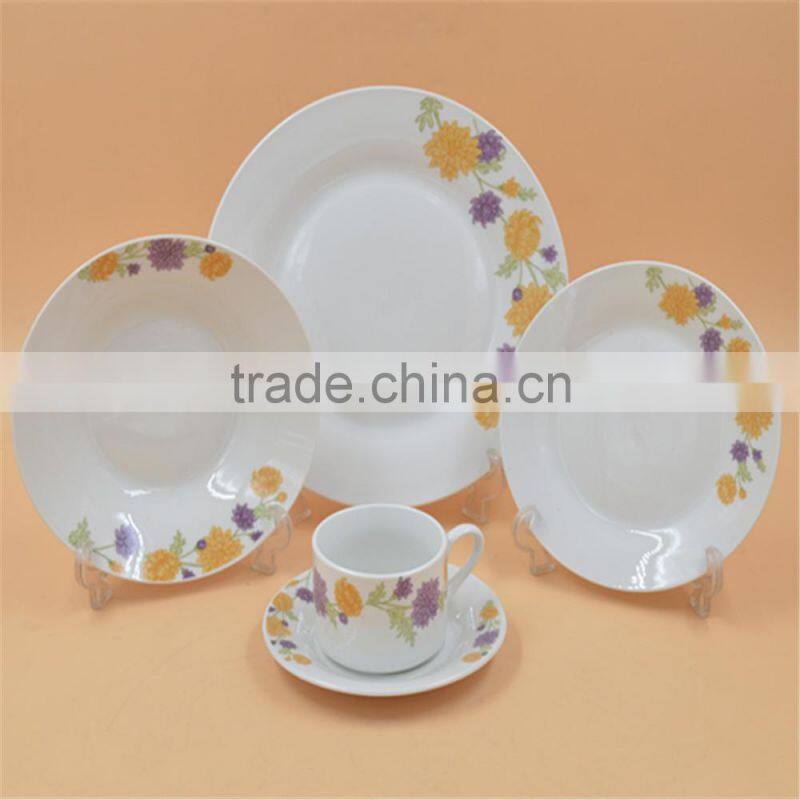 High quality ceramic porcelain dinner plate dish