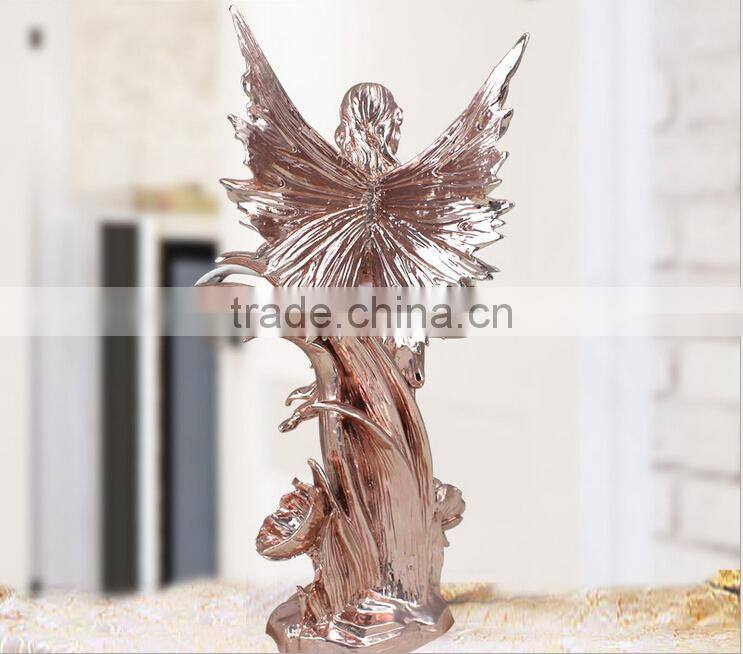 The European style resin angel sculpture for home decoration