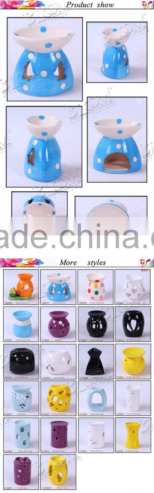 Novelty handmade decoration ceramic oil burner