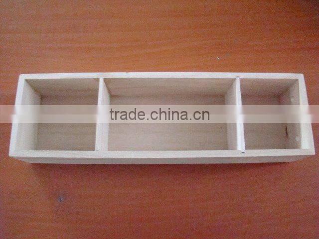 white wooden box without lid