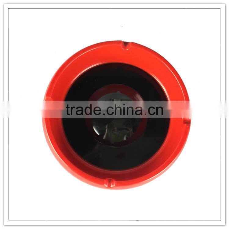 Double wall two color cheap round plastic smokeless ashtray