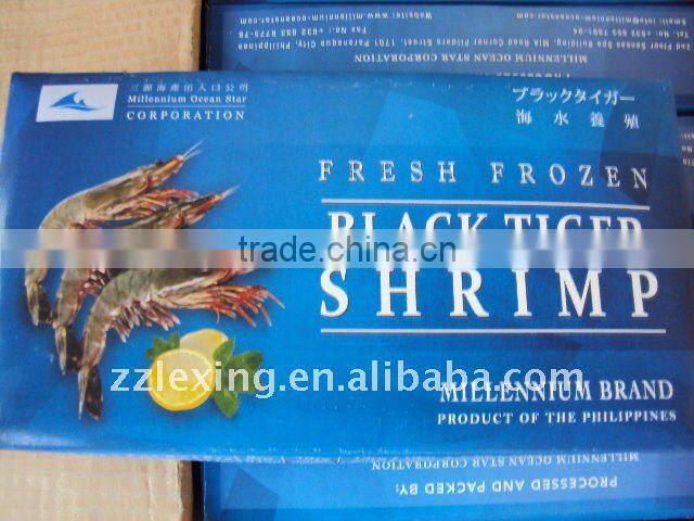 fresh frozen black tiger shrimp