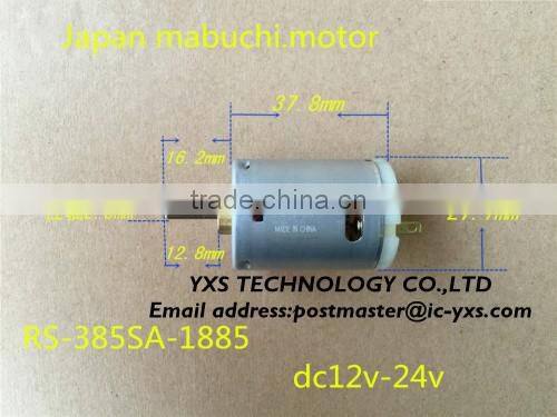 RS-385SA-1885 Micromotor dc12V 80ma 9800rpm electric tool for Vacuum cleaner/hair dryer motor carbon brush motor