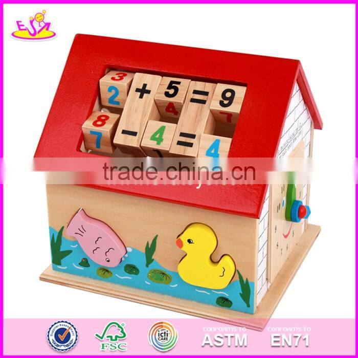 2017 new design funny toy children wooden multi activity cube W12D049