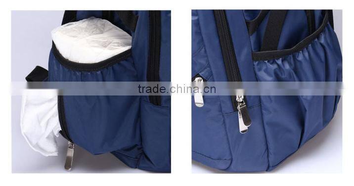 Practical functional nylon mommy backpack for baby