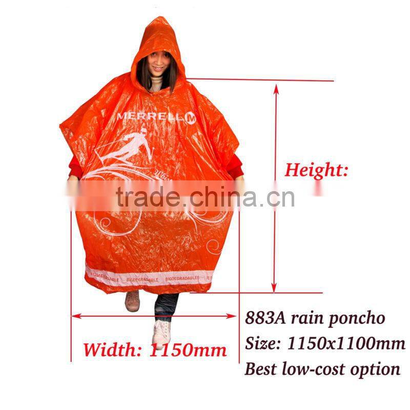 blue disposable raincoat for sport events