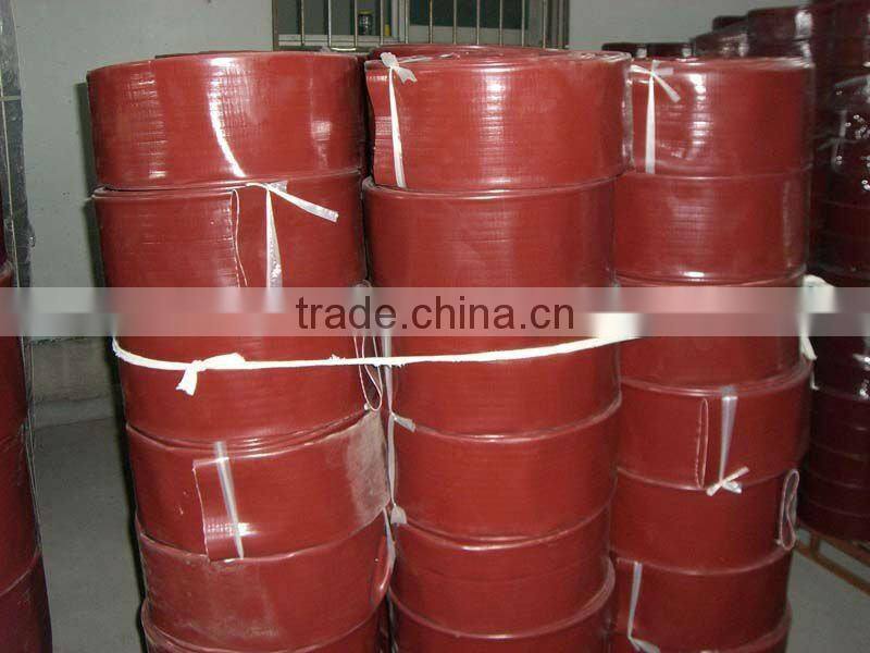 Red PVC layflat hose