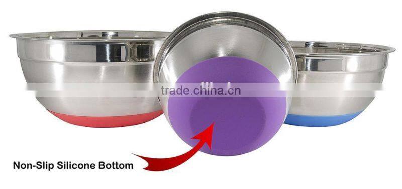 Cheap Mixing Silicone Mixing Bowls Stainless Steel Kitchen Tools