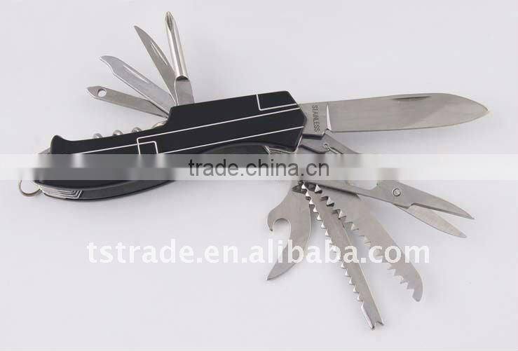 2014New design multi knife pocket knife multi function LED knife KJK5011AL
