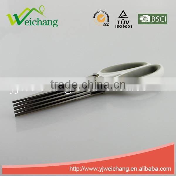 WCSC288 5 Layer scissors Stainless Steel chopped green onion Scissors Precision 5 Blade Scissors