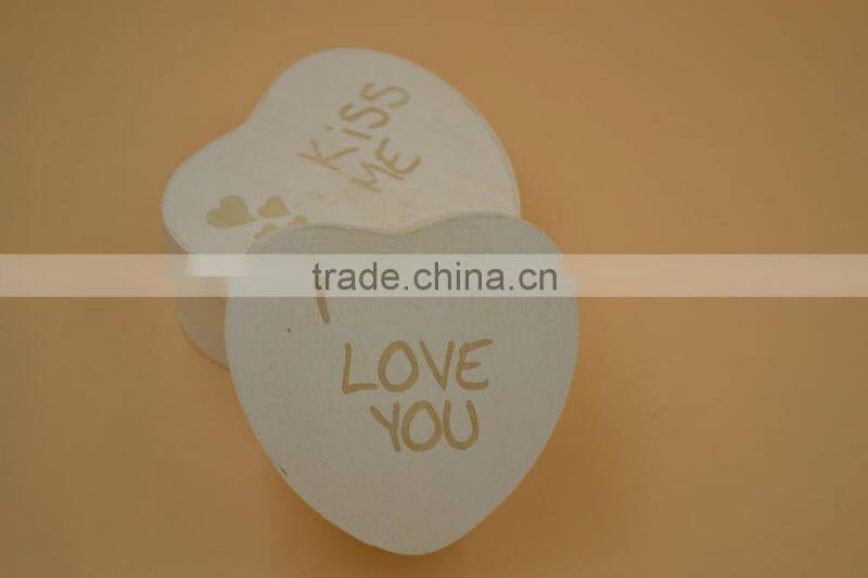 heart shape pine wood box|printed box