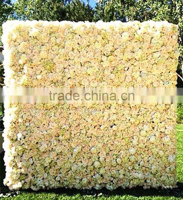 New Design In Alibaba China Artificial Flower Wall Backdrop for Wedding Decoration