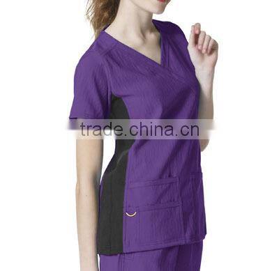 ZX OEM ODM scrubs wholesalemedical scrubs chinaMedical Wear Hospital Scrub Top 65%Polyester/ 35%Cotton