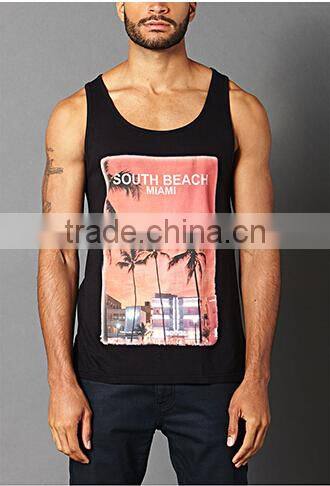 Custom Logo Printed Cotton Fashion Wholesale Kids Tank Top