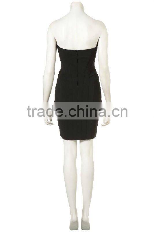 12DR127Bustier Panel Bodycon Dress