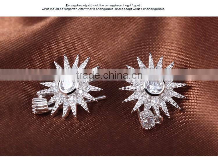 Minimalist Jewelry, Silver Sunshine Stud Earrings, 925 Sterling Silver Sun Earrings