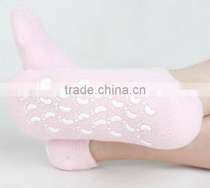 girl beauty spa moisturize gel heel sock