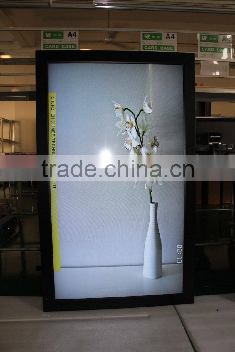 transparent color lcd display/LCD monitor for advertisement/55inch transparent lcd monitor