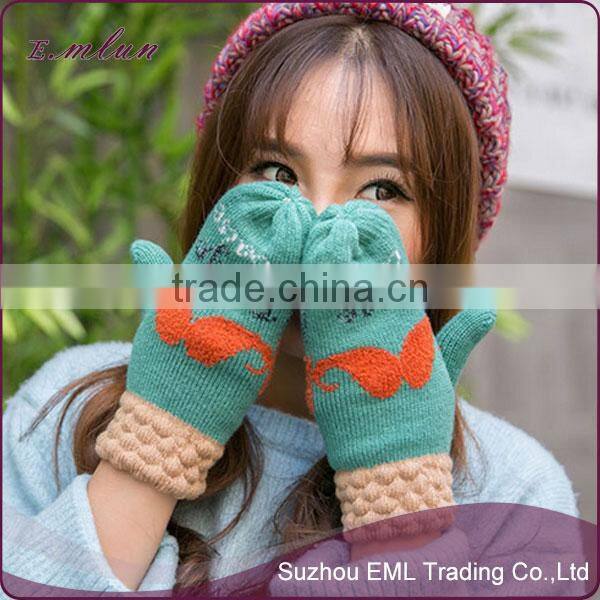 New Fashion Full Finger Ladies Crochet Two Finger Gloves