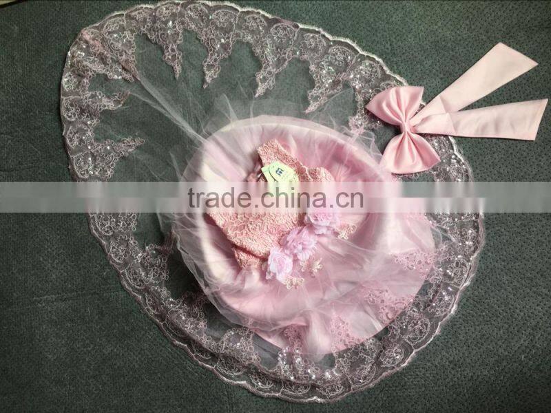 Customize frock design for baby girl 2017 Summer & Autumn kids baby girl dress colorful puffy flower dress children clothes